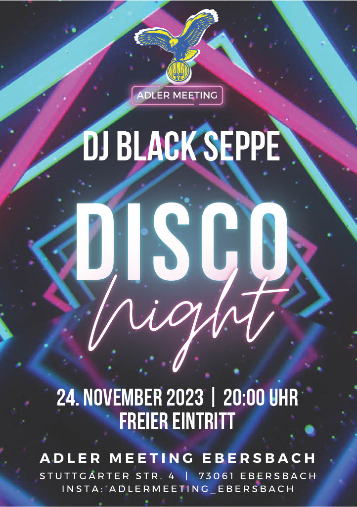 Disconight In Adle Meeting Ebersbach am 24. November 2023